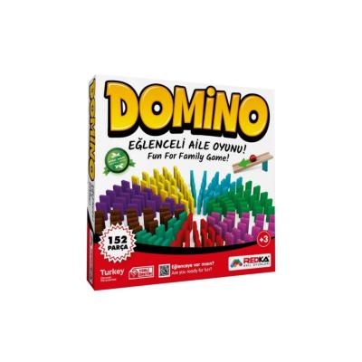 152 Parça Ahşap Renkli Domino Oyunu