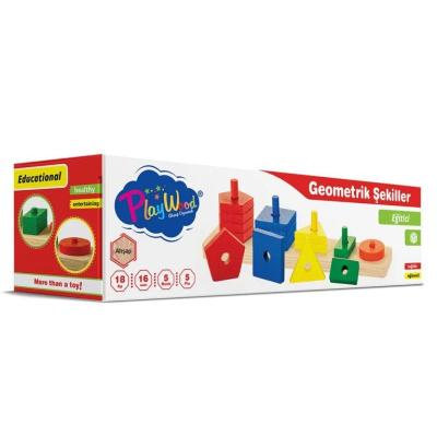 Ahşap Geometrik Şekiller 3+ Yaş
