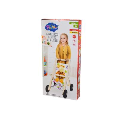 Ahşap Oyuncak Bebek Arabası 3+ Yaş
