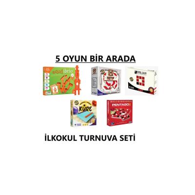 Curious&Genius TAZOF İLKOKUL AKIL VE ZEKA OYUNLARI TURNUVA SETİ(Motif,Küre,Pentago,Equilibrio,Abluka)