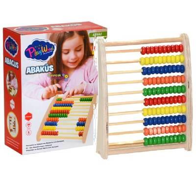 Play Wood Eğitici Ahşap Abaküs 6 Renk 36+ Ay