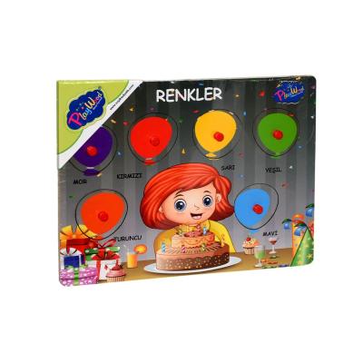 PlayWood Eğitici Ahşap Tutmalı Renkler 3+ Yaş