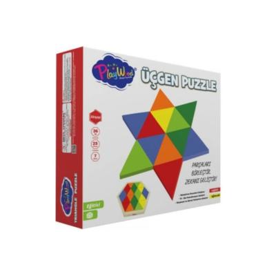 Playwood Ahşap Üçgen Puzzle 24 Parça 395 3+ Yaş